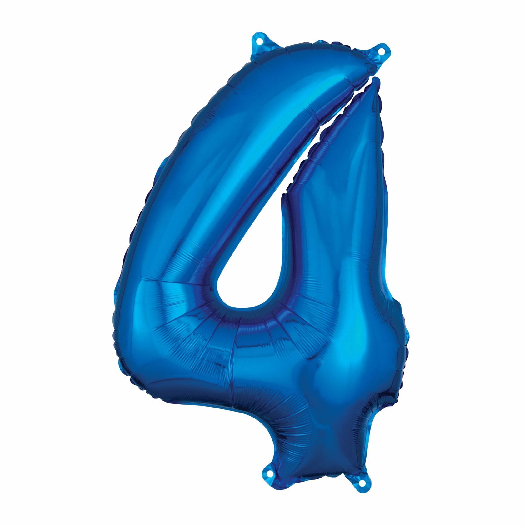 Wanna Party Large ShaPe No.4 Blue Balloon 26" - L26
