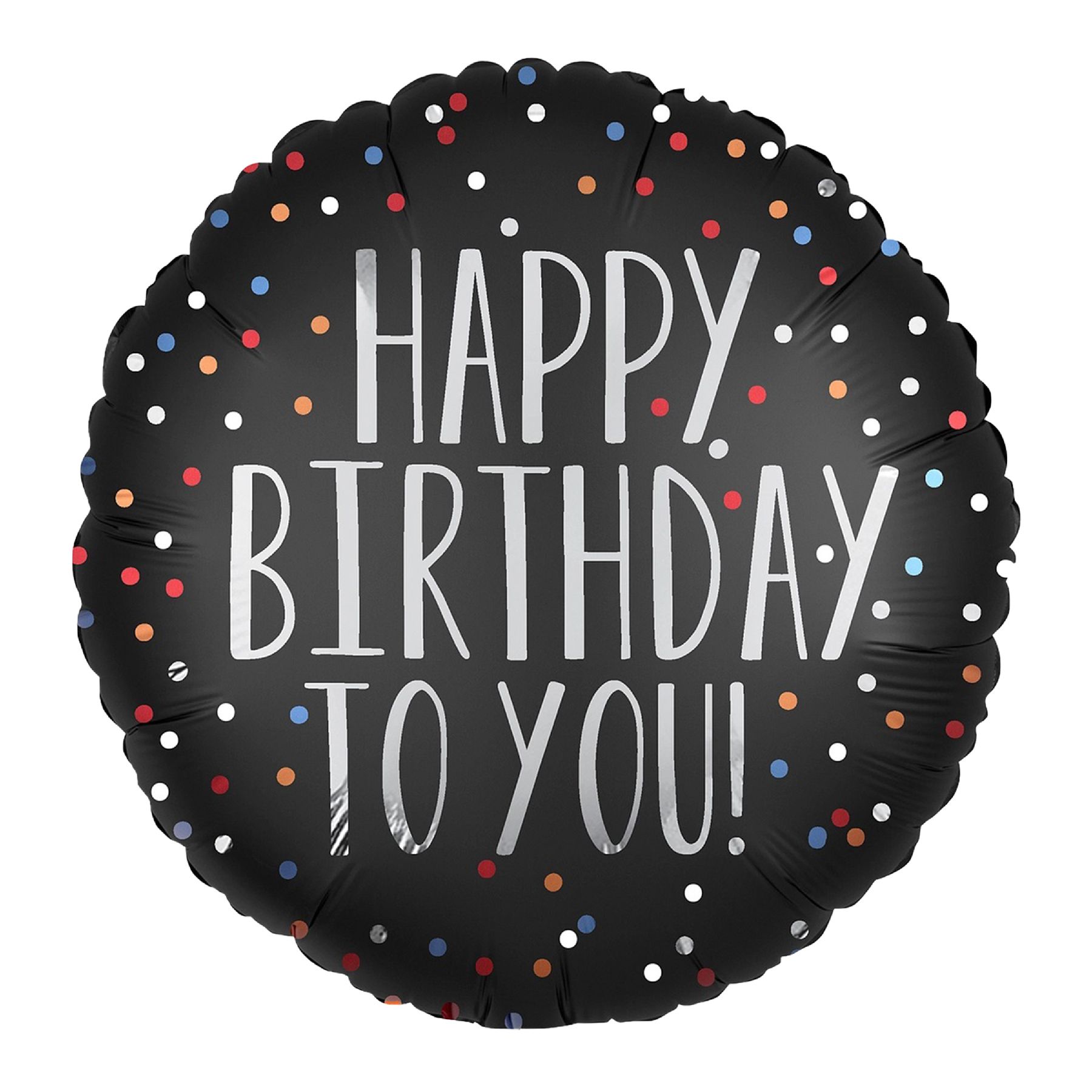 Wanna Party HaPPy Birthday To You Satin Dots Balloon 18 Inch