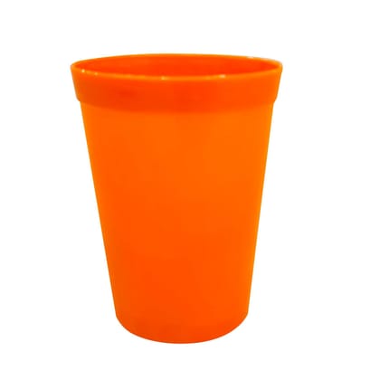 Wanna Party Orange Solid Color CuPs 300 ML - 6PC