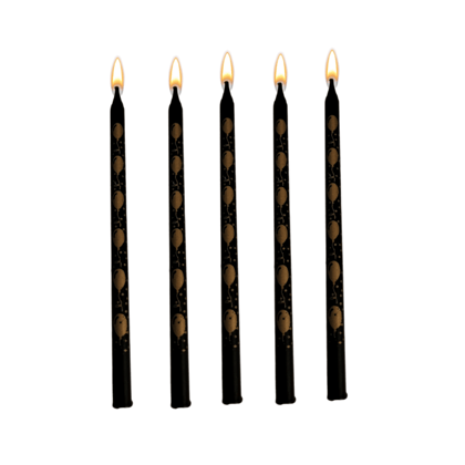 Wanna Party Black Balloon Candle - 8PC