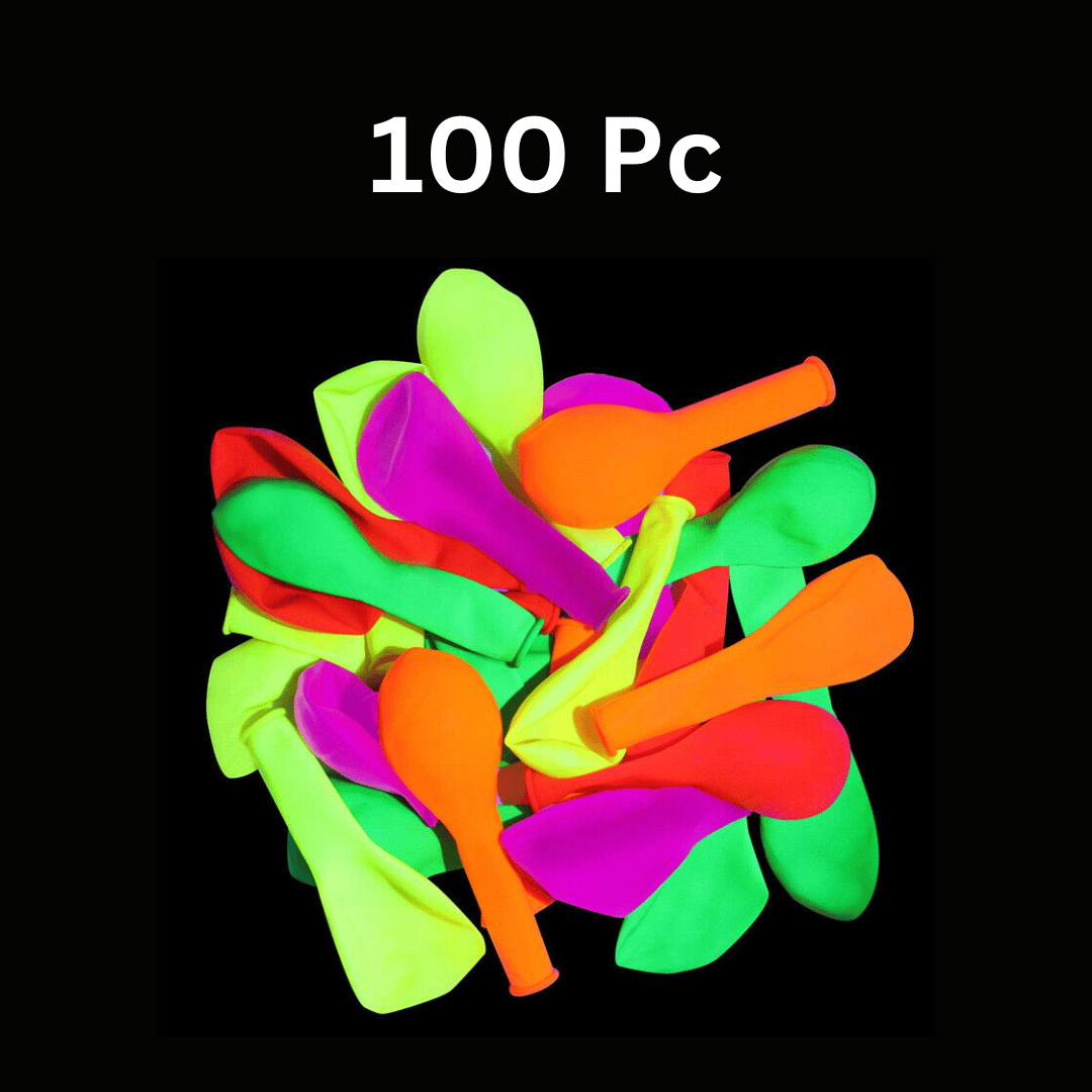 Wanna Party UV Glow in the Dark Helium Quality Balloons - 12"