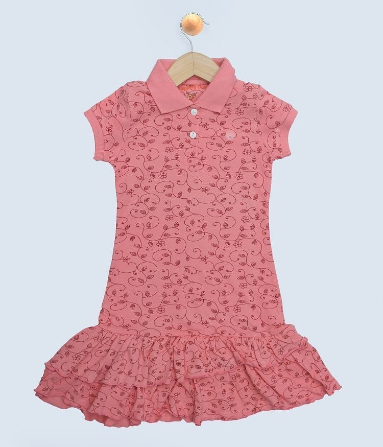 GIRLS AOP FROCK  STYLISH FROCK