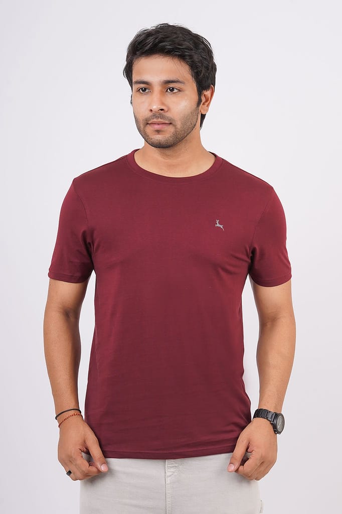 Men's Zinfandel Pima Cotton Crew Neck with Logo