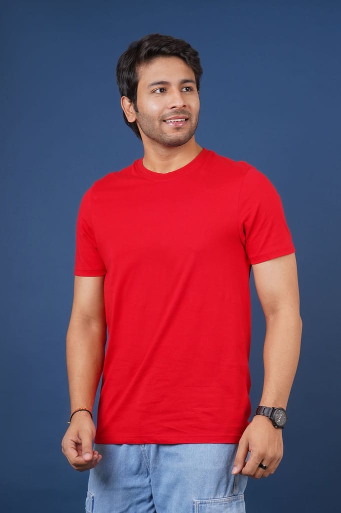 Men's Tango Red Pima Cotton Crew Neck