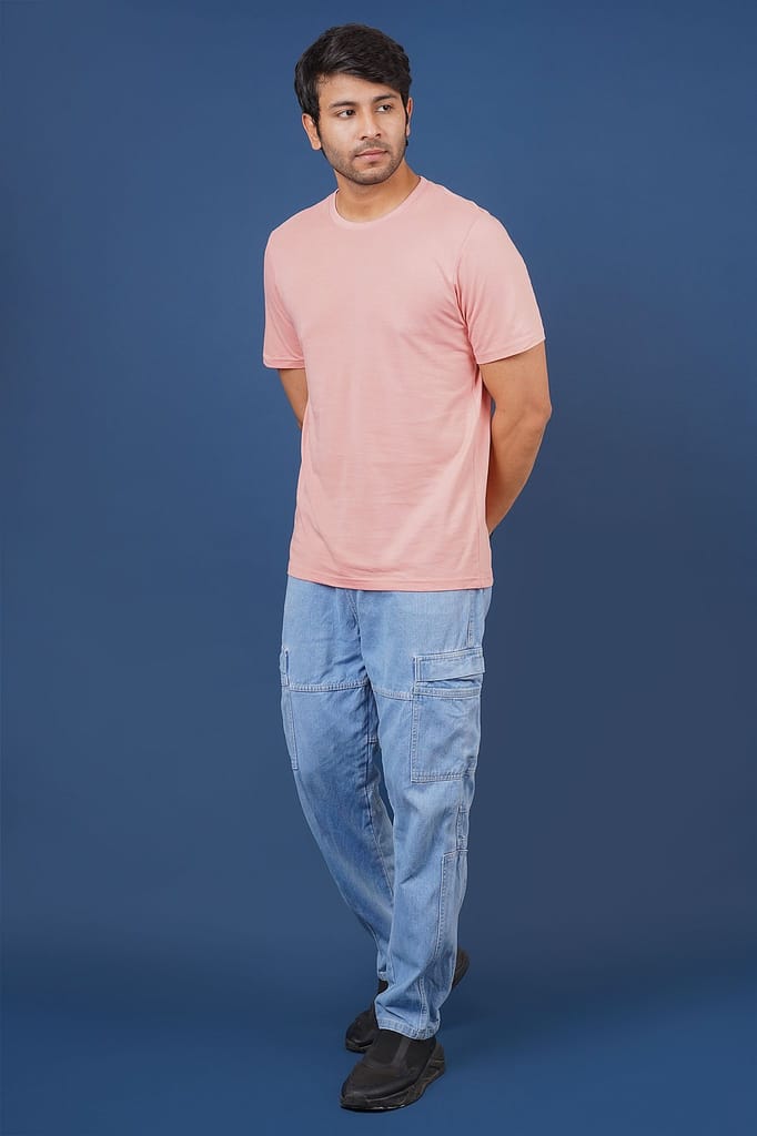 Men's Rose Tan Pima Cotton Crew Neck