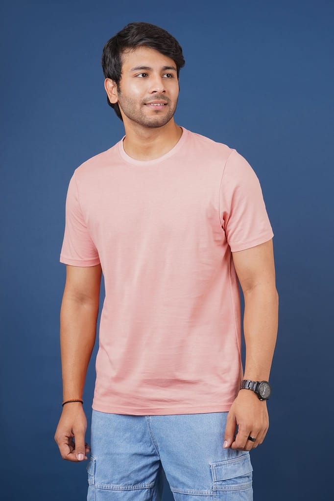 Men's Rose Tan Pima Cotton Crew Neck