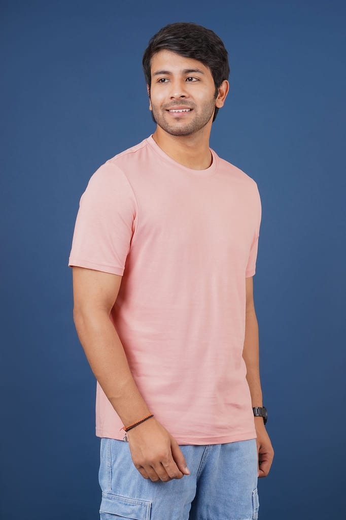 Men's Rose Tan Pima Cotton Crew Neck