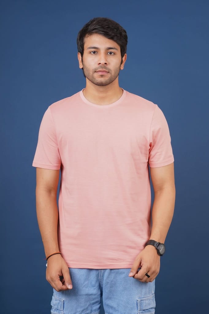 Men's Rose Tan Pima Cotton Crew Neck