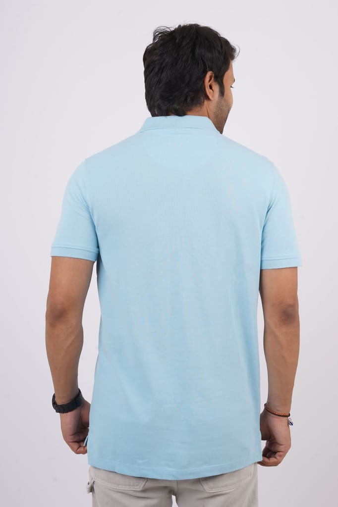 Men's Lt.Blue Pocket Polo T-Shirt
