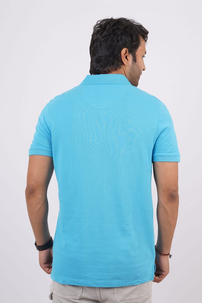 Men's MD Blue Pocket Polo T-Shirt