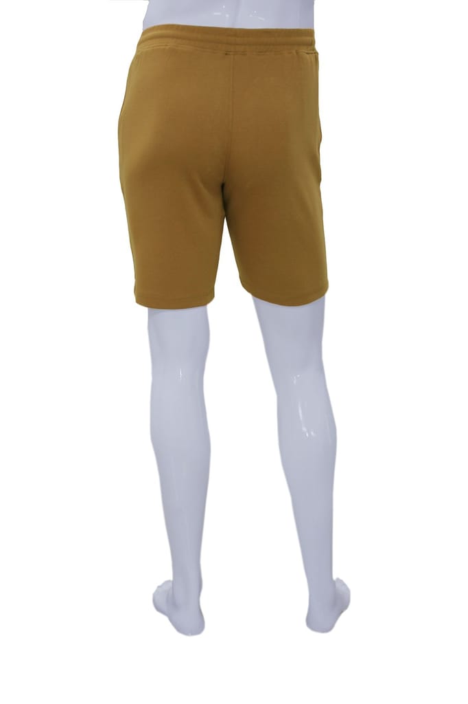 Men's Rubber Enzyme Finish Solid Shorts