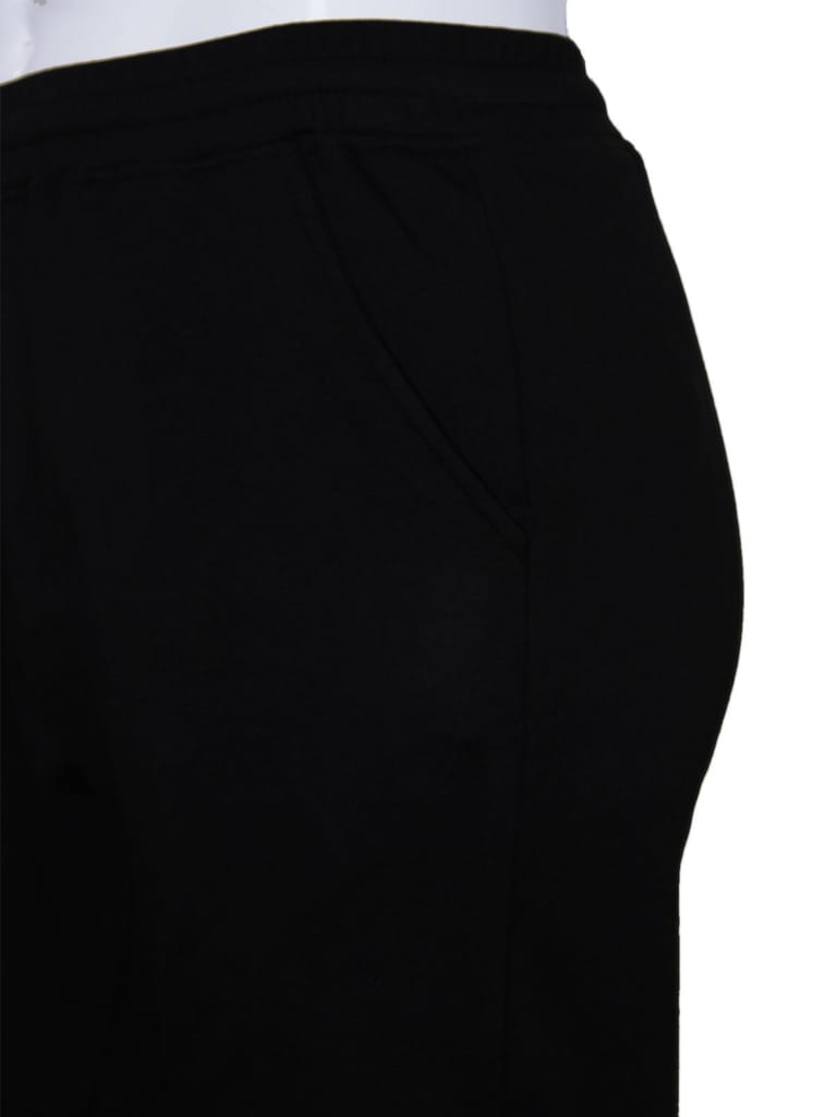 Men's Black Enzyme Finish Solid Shorts