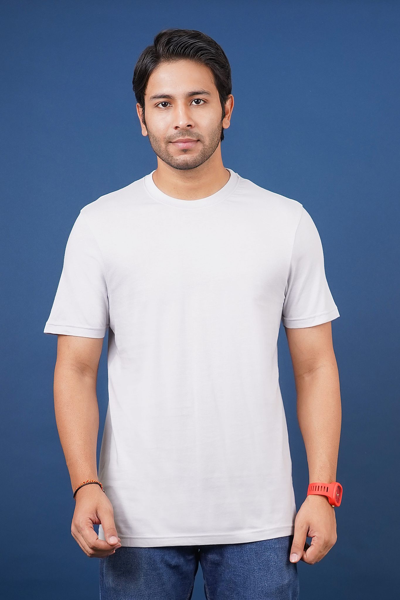Men's Glacier Grey S/J Crew Neck