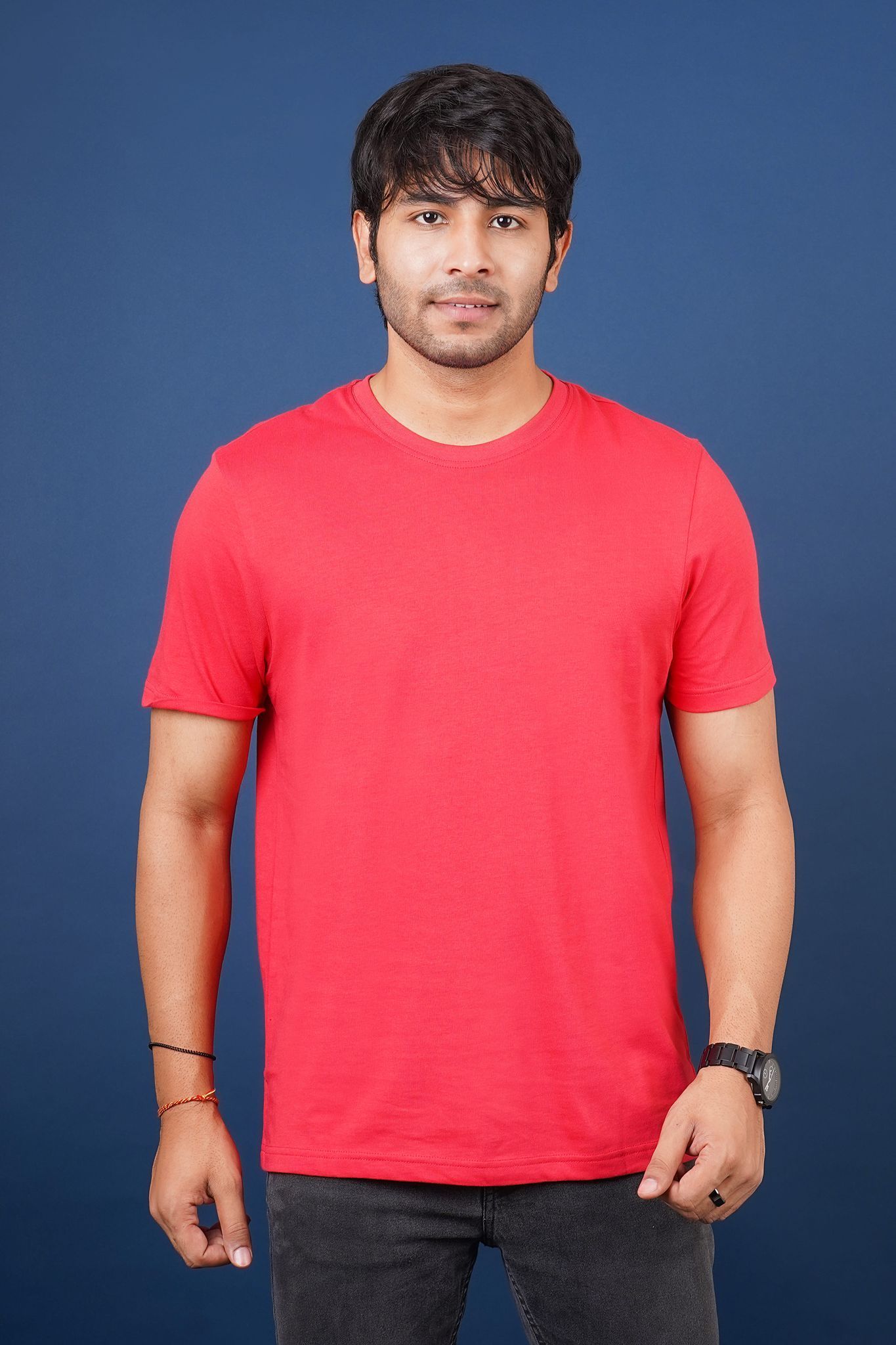 Men's Coral S/J Crew Neck
