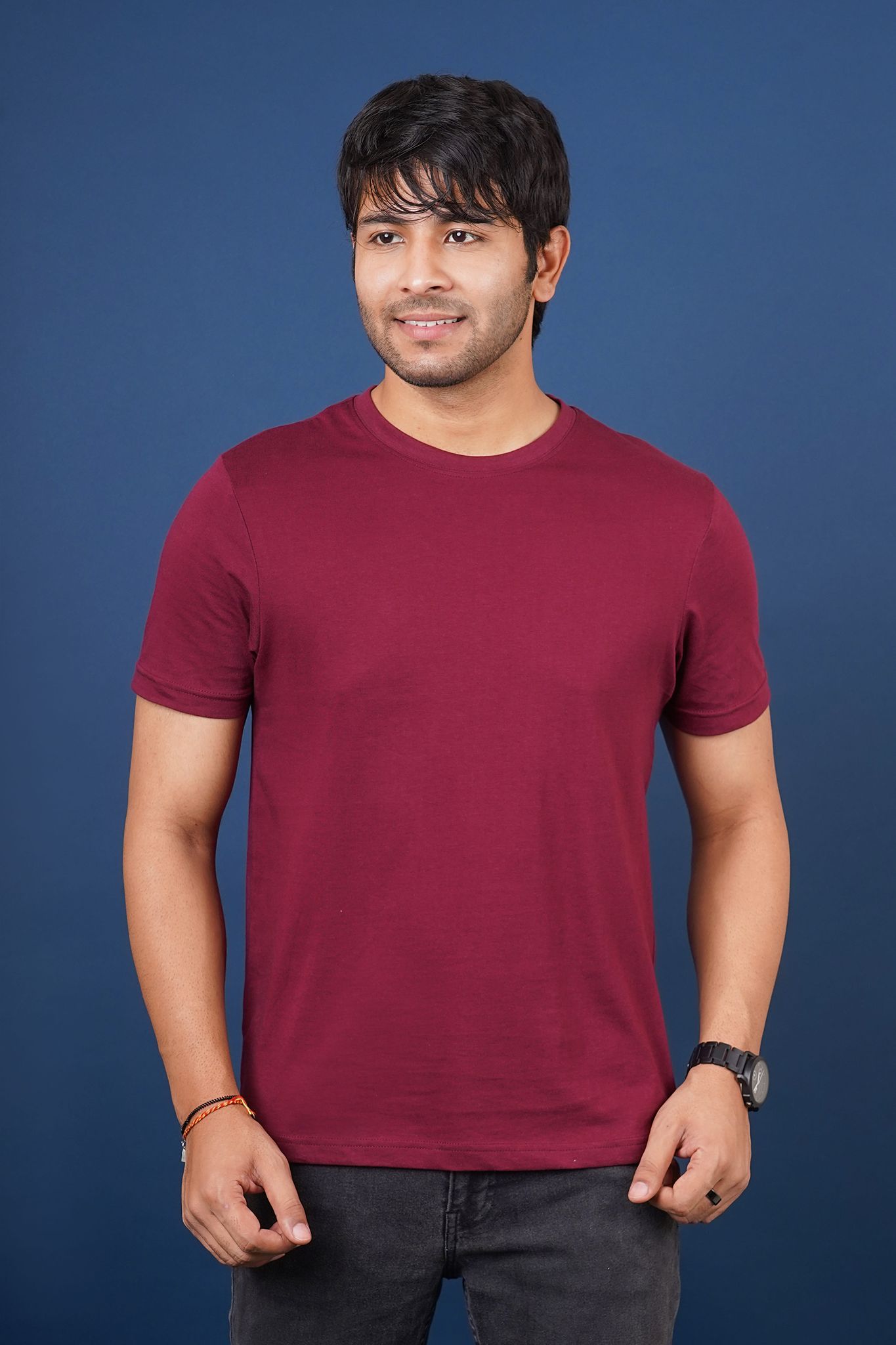 Men's Classic red S/J Crew Neck