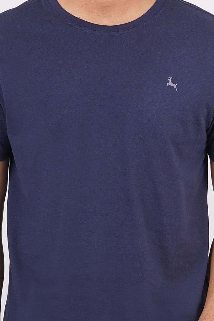 Men's Black Iris Pima Cotton Crew Neck with Logo