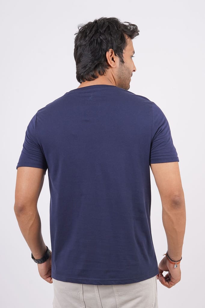 Men's Black Iris Pima Cotton Crew Neck with Logo