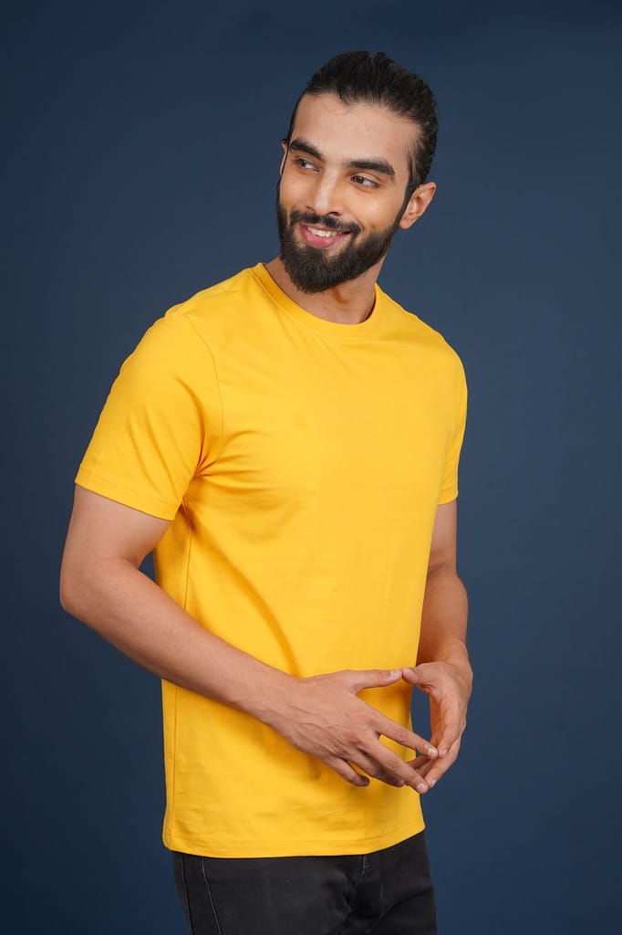 Men's Amber Lycra Jersry  Solid Crew