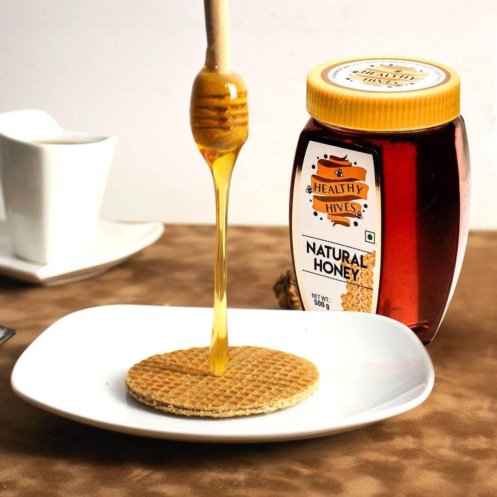HEALTHY HIVES NATURAL Natural Honey - Pure, Raw, Unprocessed Honey for Immune Support & Culinary Delight - 100% Natural