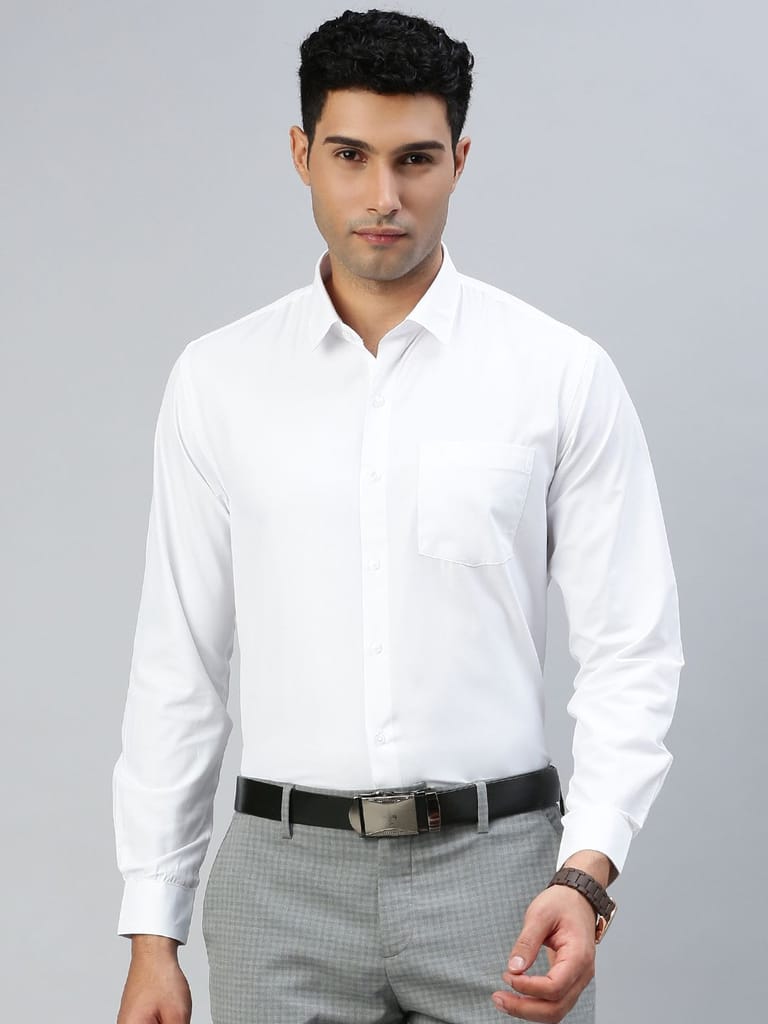Sophisticated Men Mens Formal Full Sleeves White Shirt 2025 at ShopCircuit | ONDC