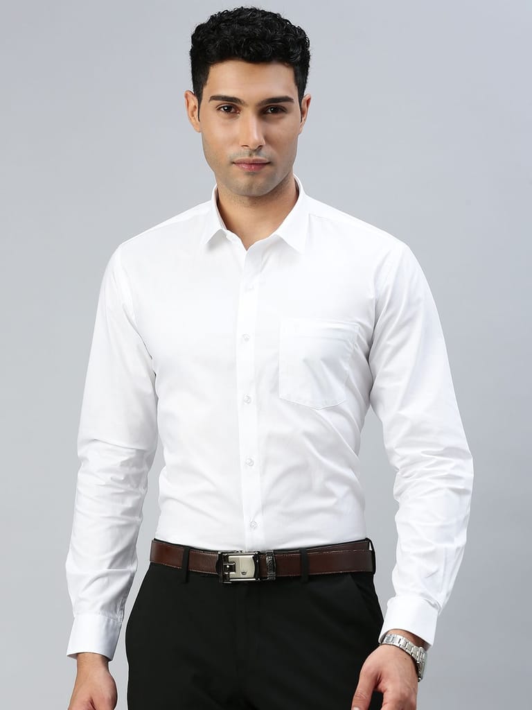 Best Men Mens 100% Cotton Full Sleeves White Shirt Award 2025 at ShopCircuit | ONDC
