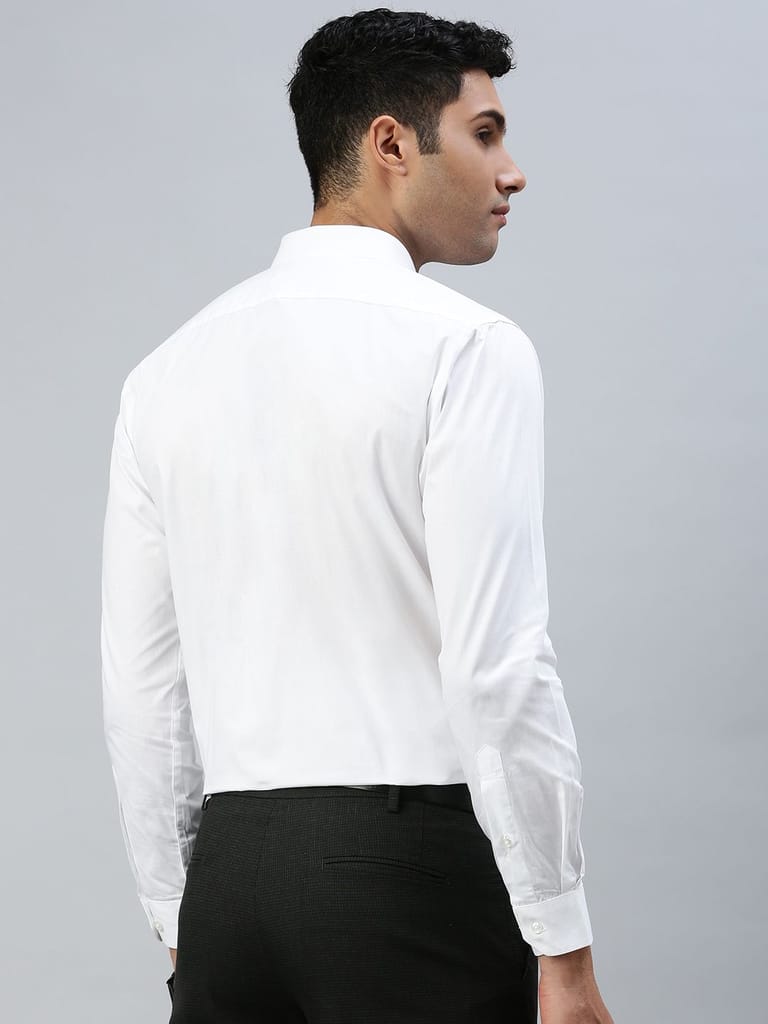 Mens Cotton White Shirt Full Sleeves Winner