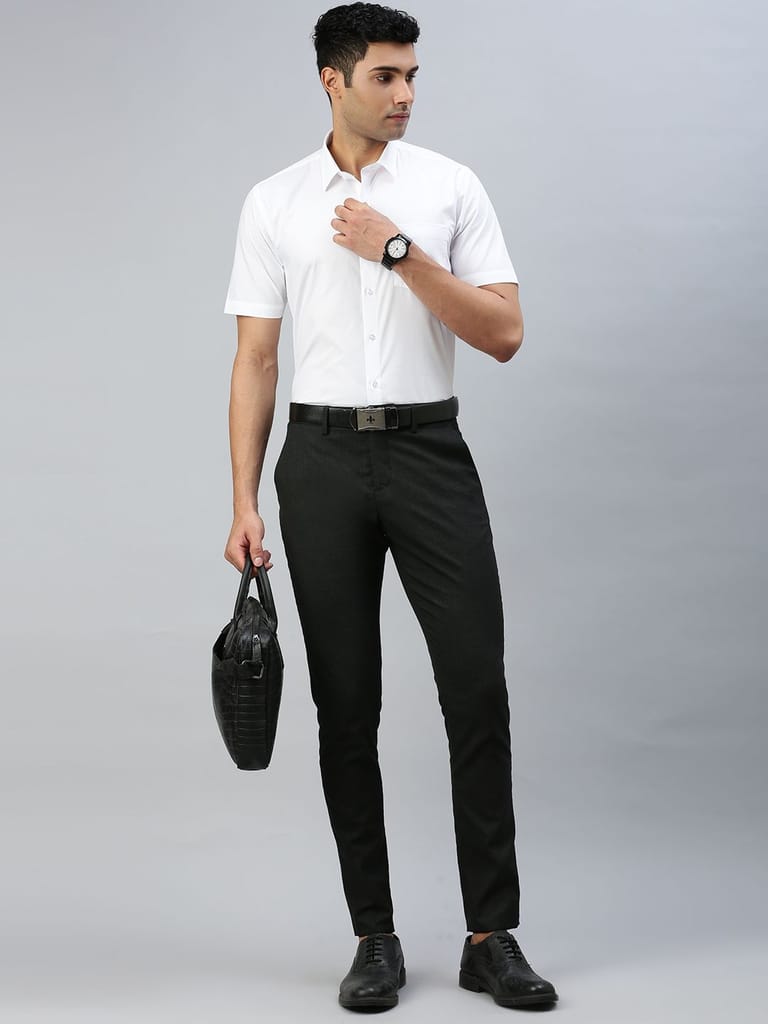 Premium Men Mens 100% Cotton Half Sleeves White Shirt Super Faast 2025 at ShopCircuit | ONDC