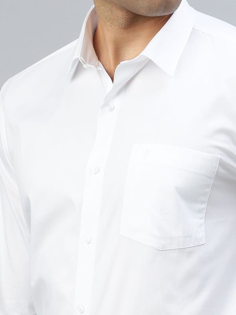 Exclusive Men Mens Stain Proof White Shirt Full Sleeves Clean White 2025 at ShopCircuit | ONDC