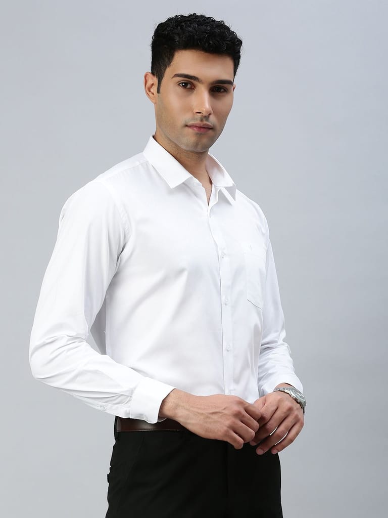 Exclusive Men Mens Stain Proof White Shirt Full Sleeves Clean White 2025 at ShopCircuit | ONDC
