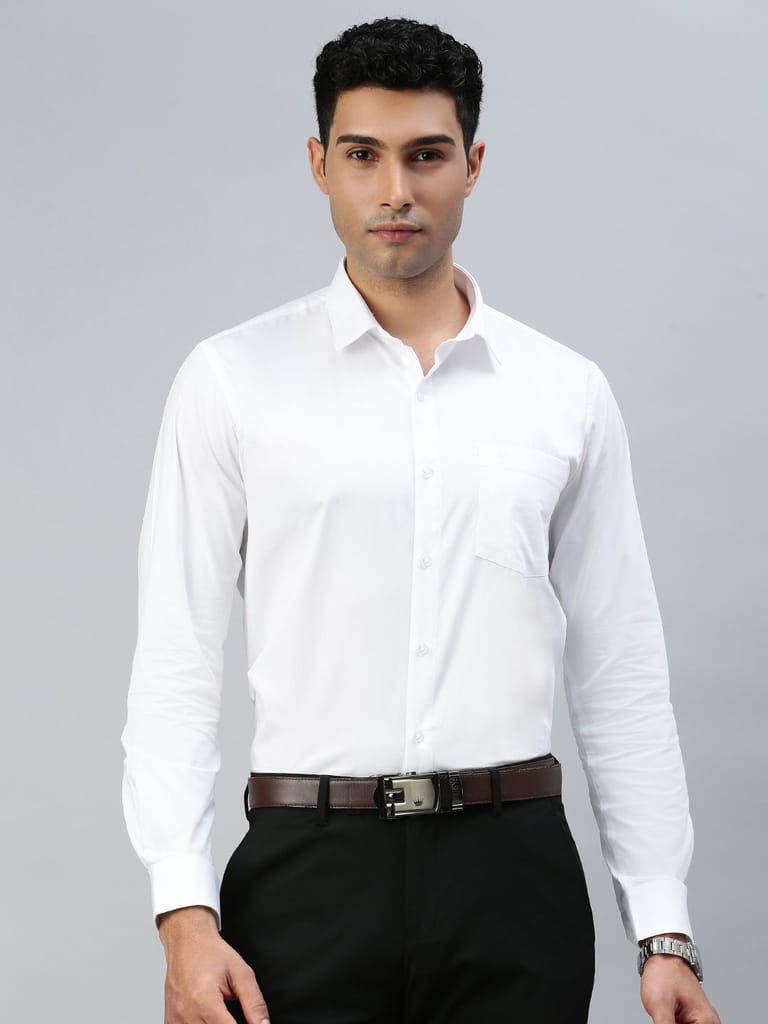 Exclusive Men Mens Stain Proof White Shirt Full Sleeves Clean White 2025 at ShopCircuit | ONDC