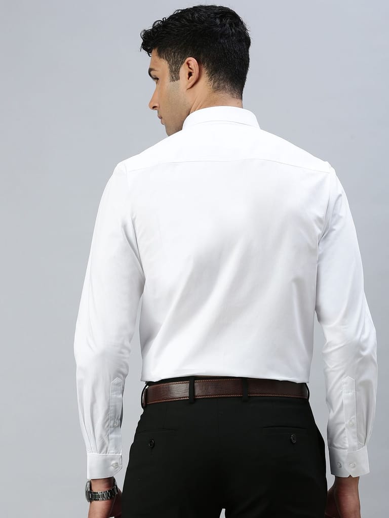 Exclusive Men Mens Stain Proof White Shirt Full Sleeves Clean White 2025 at ShopCircuit | ONDC