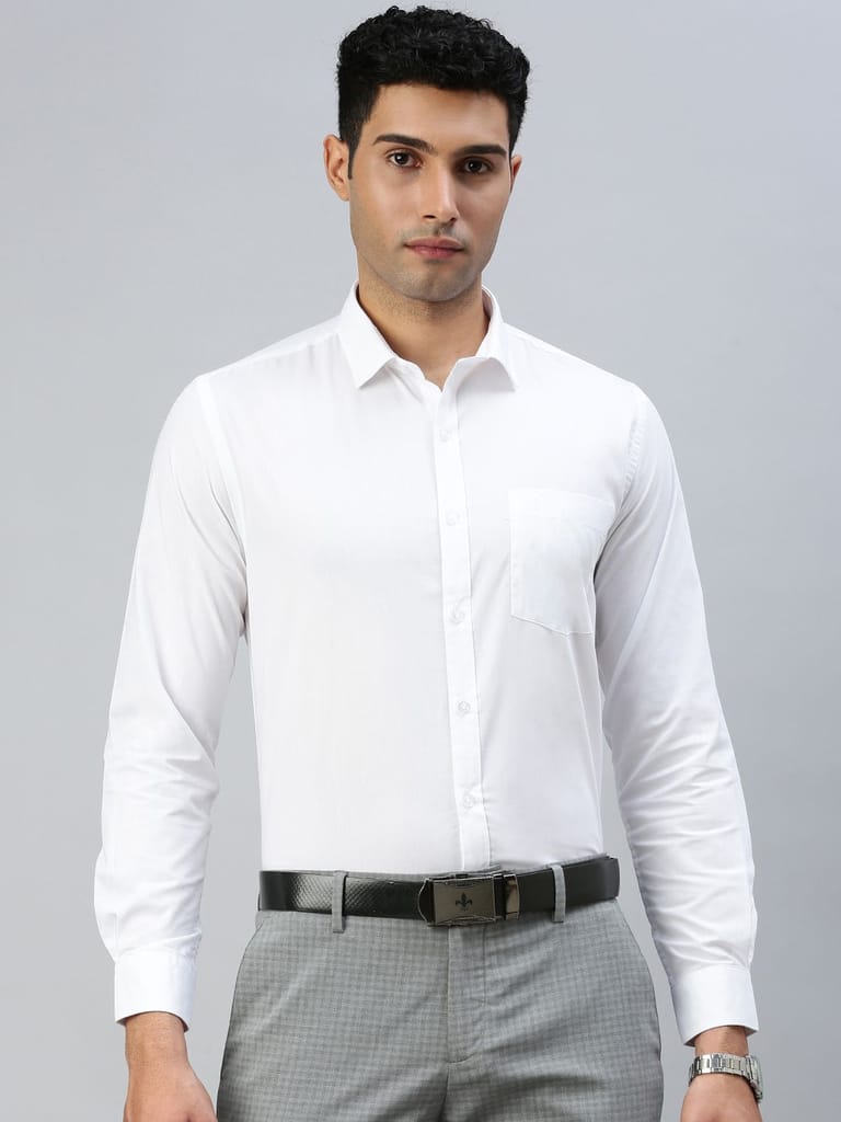 Best Men Mens Cotton Mixed Half Sleeves White Shirt Samrat 2025 at ShopCircuit | ONDC
