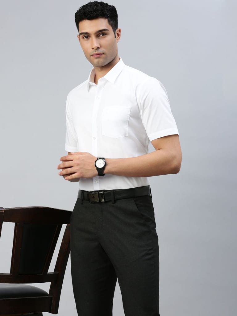 Latest Men Mens Heroic Cotton White Shirt 100% Cotton 2025 at ShopCircuit | ONDC