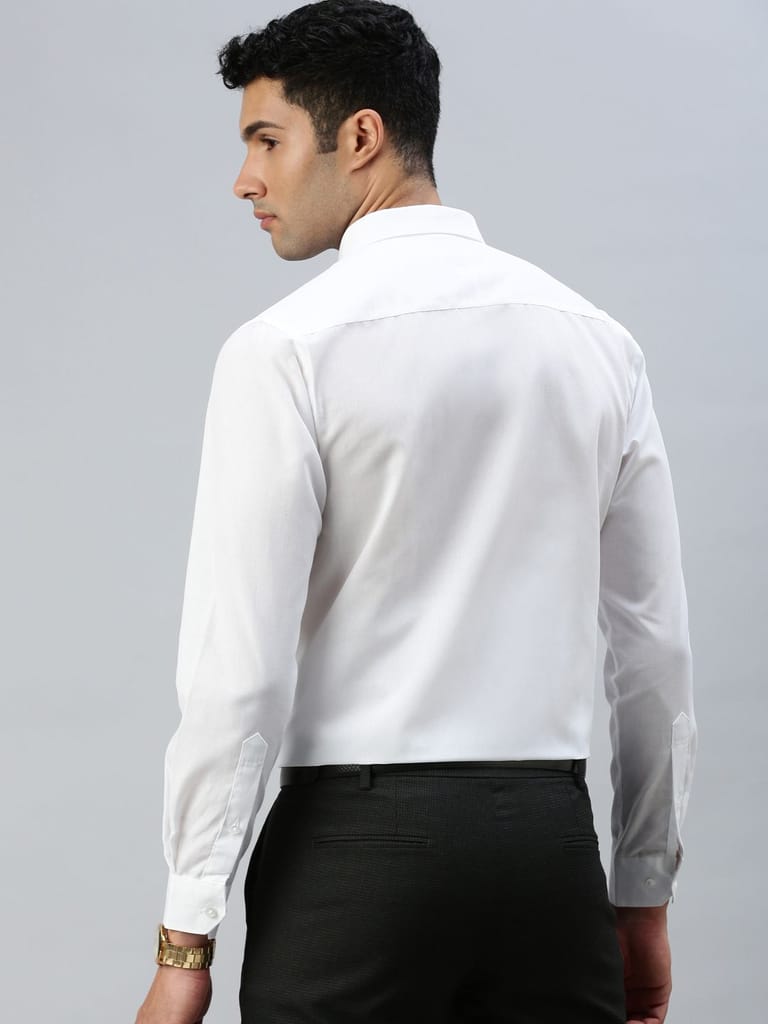 Chic Men Mens Cotton Rich White Full Sleeves Shirt Minister 2025 at ShopCircuit | ONDC