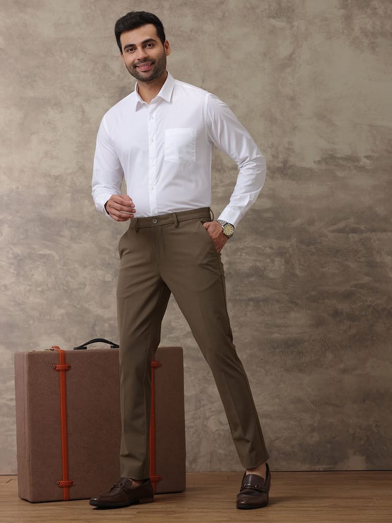 Latest Men Mens Wrinkle Free White Full Sleeves Shirt Soft Touch 2025 at ShopCircuit | ONDC