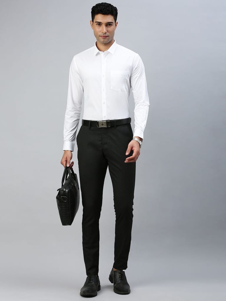 Modern Men Mens Cotton White Shirt Full Sleeves Pure Cotton 2025 at ShopCircuit | ONDC