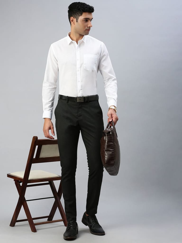 New Men Mens Cotton Rich White Full Sleeves Shirt Nanow 2025 at ShopCircuit | ONDC