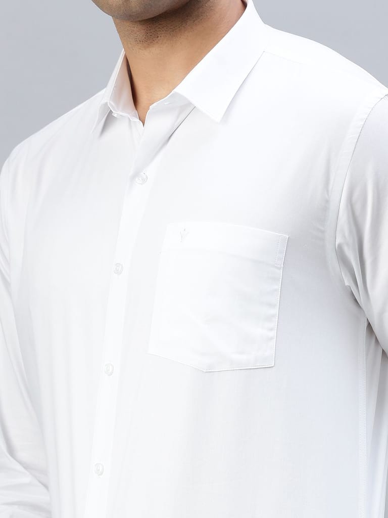 Best Men Mens 100% Cotton White Shirt Full Sleeves Cool Cotton 2025 at ShopCircuit | ONDC