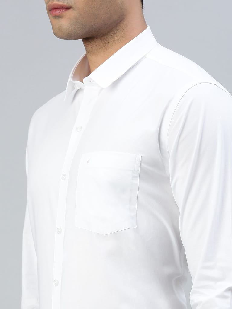 Sophisticated Men Mens 100% Cotton White Shirt Full Sleeves Breeze Cotton 2025 at ShopCircuit | 