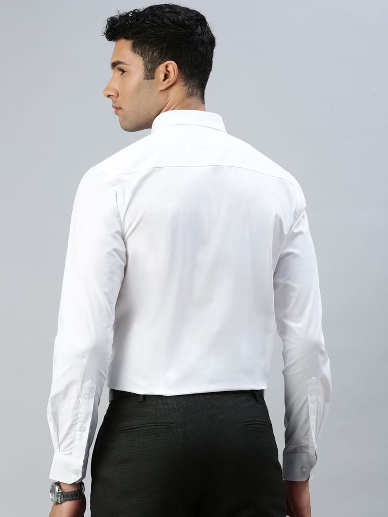 Sophisticated Men Mens 100% Cotton White Shirt Full Sleeves Breeze Cotton 2025 at ShopCircuit | 