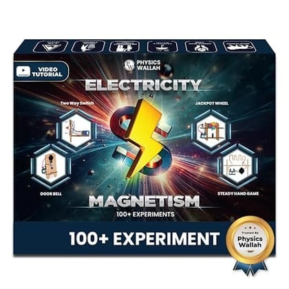 PW Science Experiment Kit of Electricity and Magnetism for Girls and Boys | 100+ Science Experiment with Video Tutorials