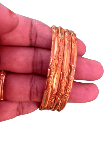 Indian Traditional Gold Plated Wedding Bangle Set for Women - Bangles & Bracelets | Buy online on ZillyBuy
