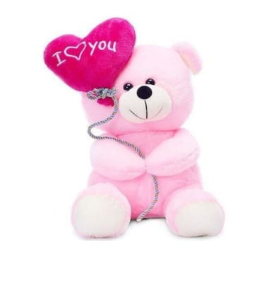 Bear with Heart Love You Balloon (Pink) PID49099