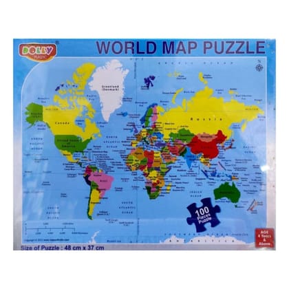 World Map Puzzle | Cardboard | Educational Toys | 3+ Years PID52023