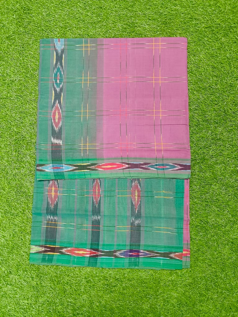 KJ PURAM HANDLOOMS COTTON TIE AND DIE SAREE