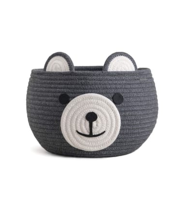 Cotton Bear Shaped Storage Baskets Pack of 1 (Grey) PID57562