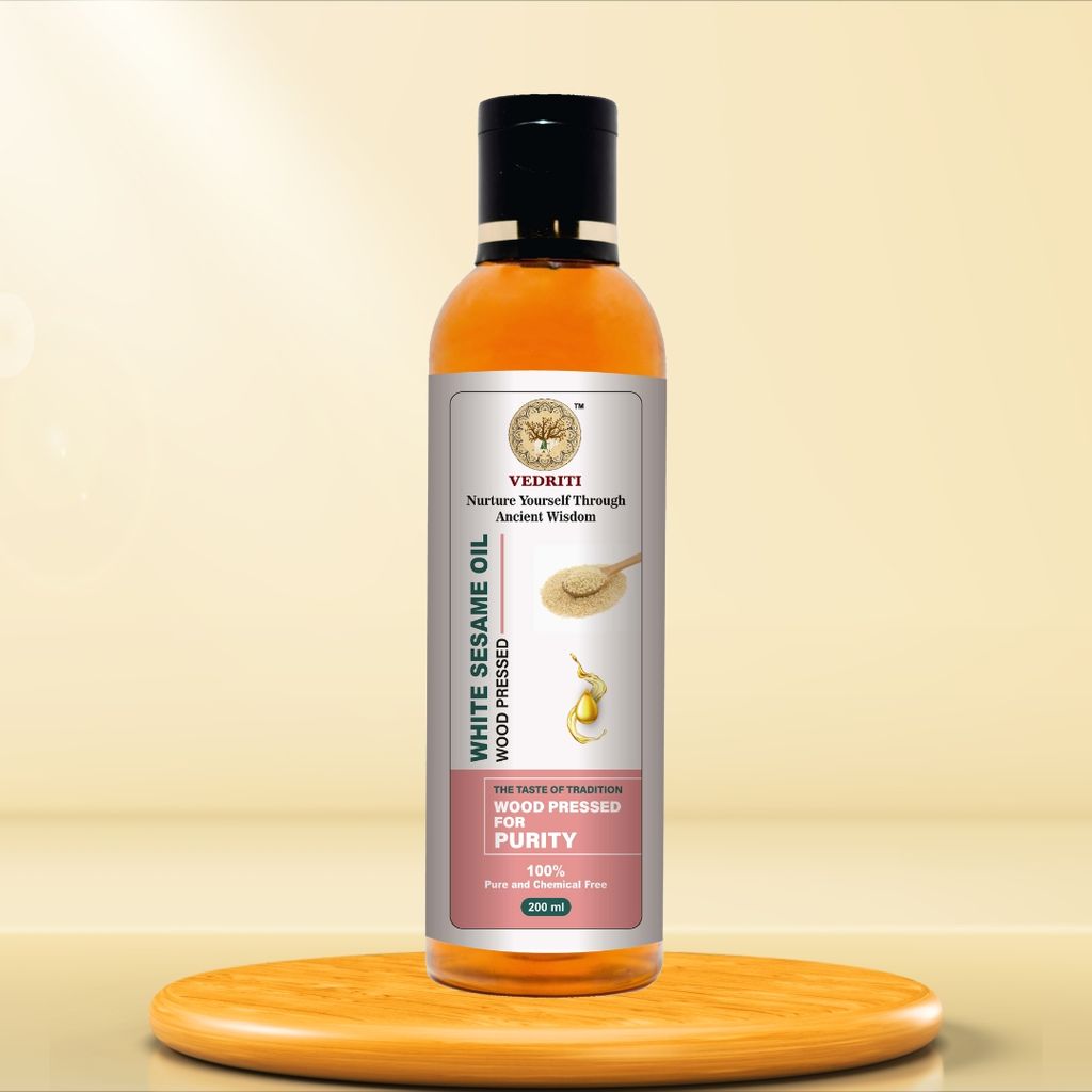 Wood Pressed White Sesame Oil
