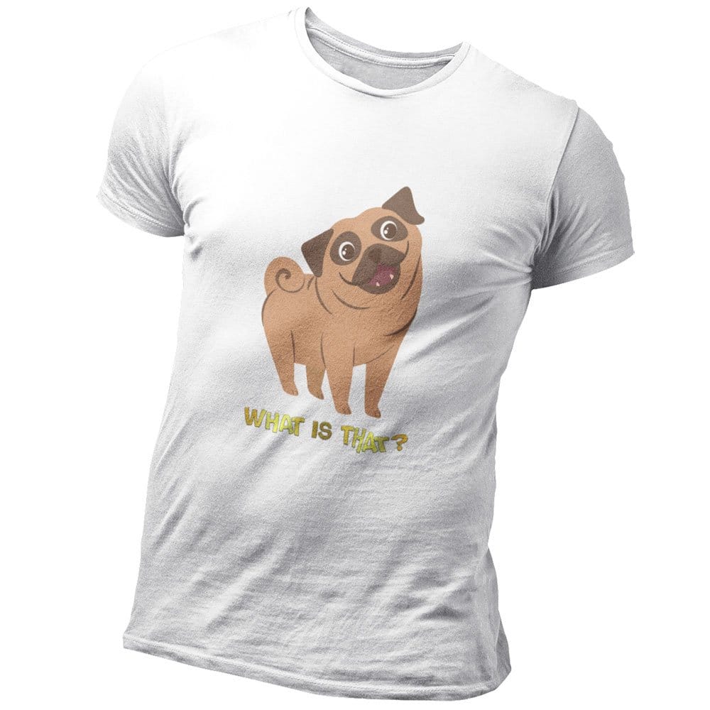 EqualLife Pure Cotton Bio-Washed T-Shirt Chest Printed-Funny Dog Life Series - 1 - What is That? Design-by ZingerTees-Women-EL9120131-F