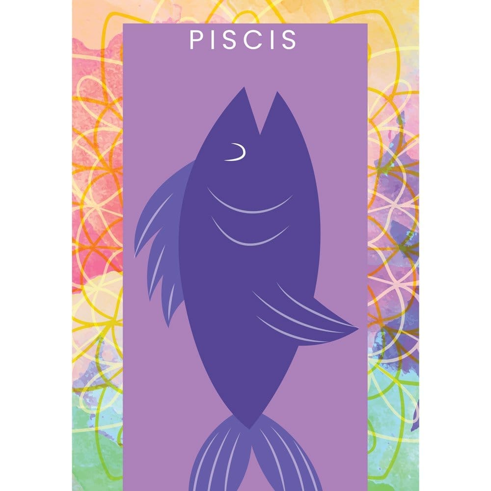 Chic Men EqualLife Pure Cotton Bio-Washed T-Shirt Chest Printed-Zodiac Sign Series-2-PISCES Desi