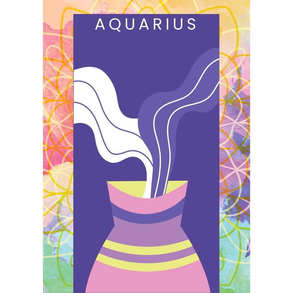 Affordable Men EqualLife Pure Cotton Bio-Washed T-Shirt Chest Printed-Zodiac Sign Series-2-AQUAR